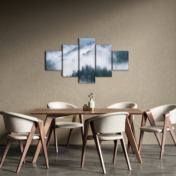 Obraz - Stromy v mlze (125x70 cm)