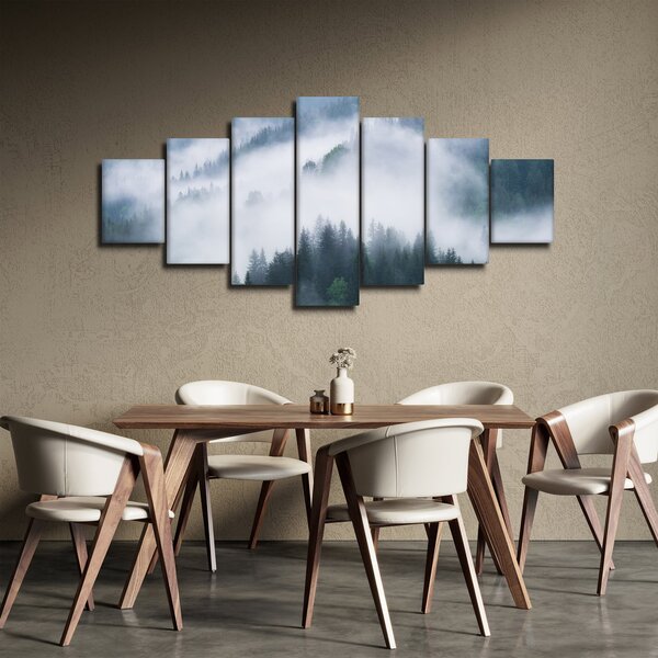 Obraz - Stromy v mlze (210x100 cm)