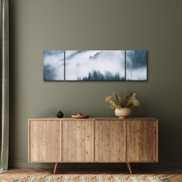 Obraz - Stromy v mlze (170x50 cm)