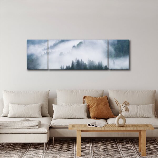 Obraz - Stromy v mlze (170x50 cm)