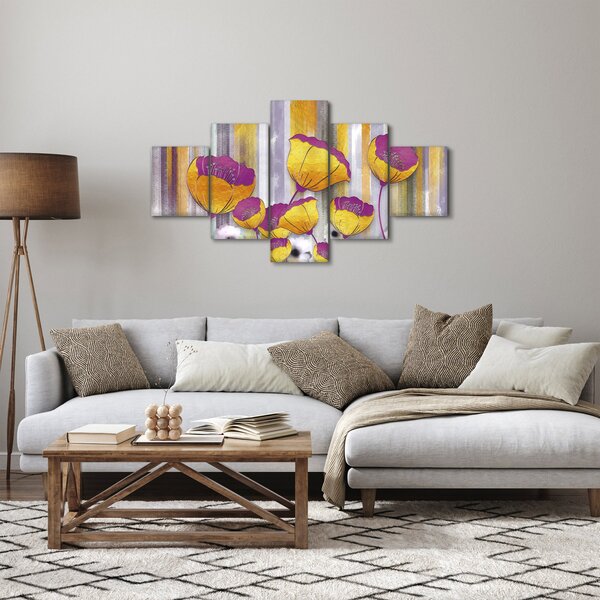 Obraz - Ilustrace květin (125x70 cm)