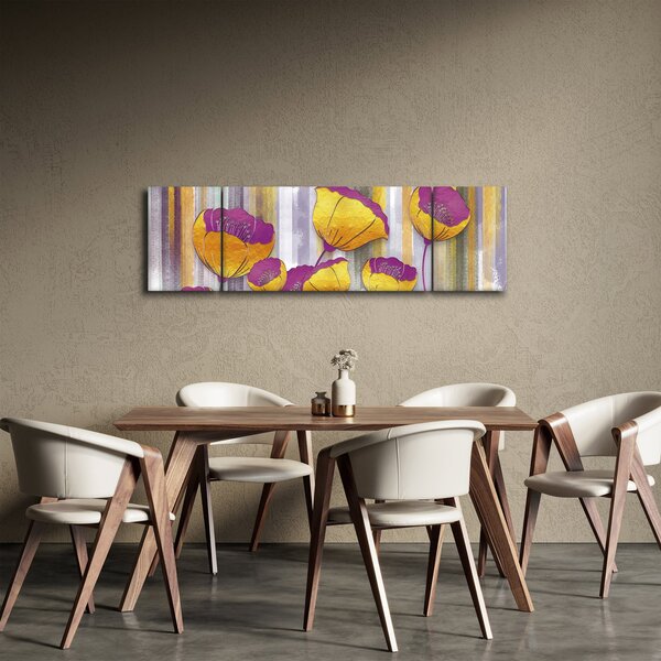 Obraz - Ilustrace květin (170x50 cm)