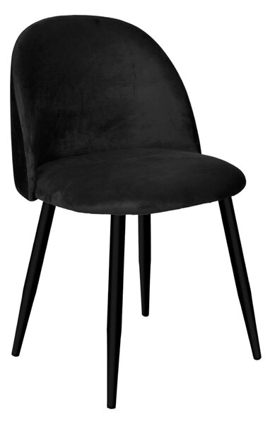 ViaDomo Via Domo - Židle Melo - černá - 78,5x49x48 cm