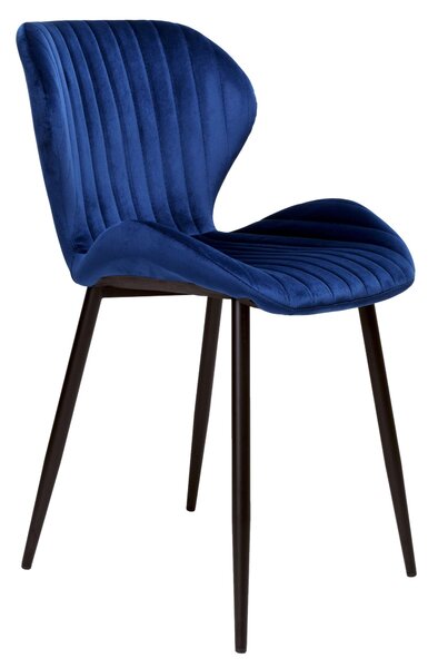 ViaDomo Via Domo - Židle Salice - modrá - 80x48x47 cm