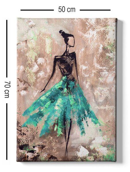 Wallity Obraz na plátně Ballerina 50x70 cm