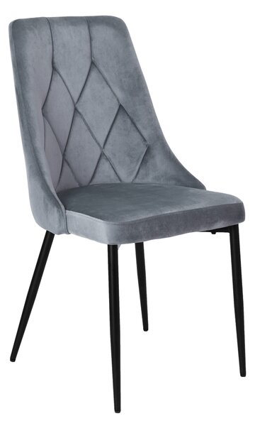 ViaDomo Via Domo - Židle Acacia - šedá - 92x43x45 cm
