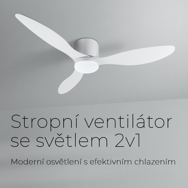 Noaton 11132WW Fornax (2023), bílá, stropní ventilátor se světlem (Zánovní)