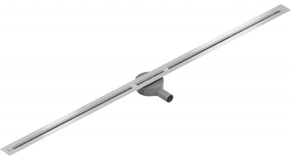 Mexen Flat Super Slim, super tenký odtokový žlab s 360° rotačním sifonem 150 cm, nerez, 1051150