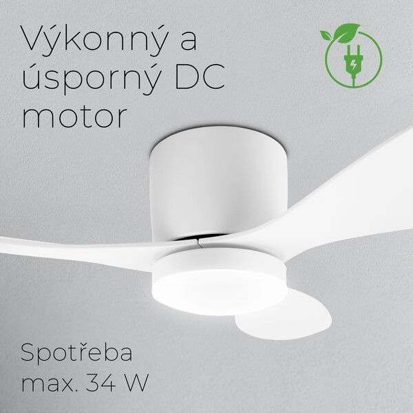 Noaton 11132WW Fornax (2023), bílá, stropní ventilátor se světlem (Zánovní)