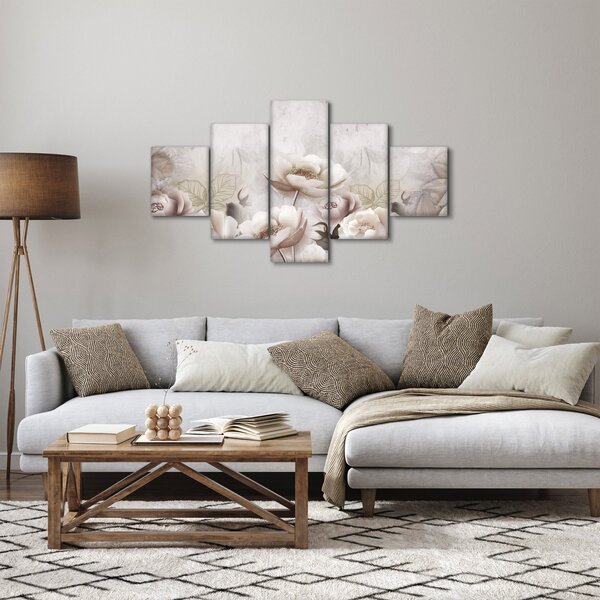 Obraz - Růžové keře (125x70 cm)