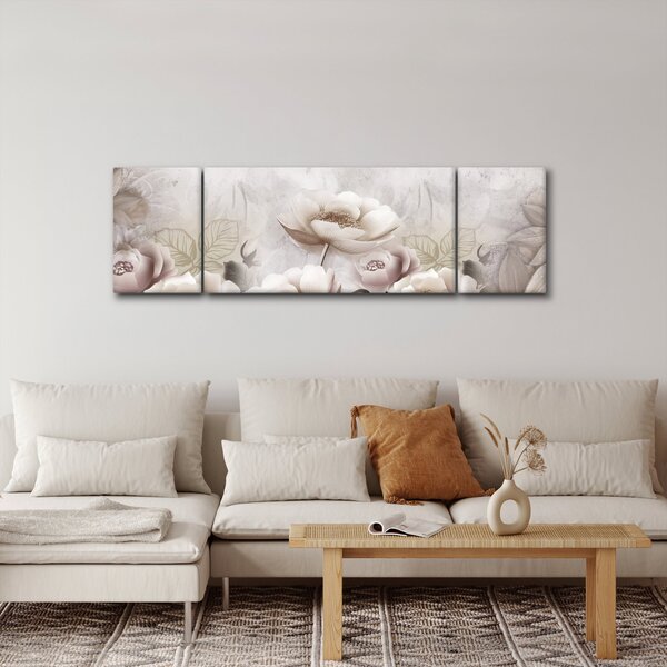 Obraz - Růžové keře (170x50 cm)