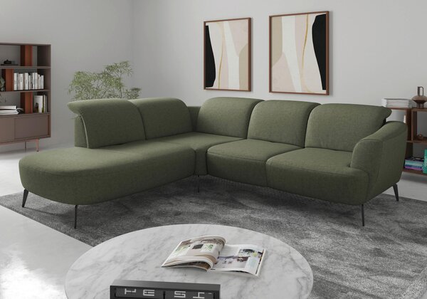 ROHOVÁ SEDAČKA, textil, olivově zelená Sit & More - Sedací soupravy, Online Only