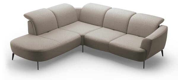 ROHOVÁ SEDAČKA, textil, šedohnědá Sit & More - Sedací soupravy, Online Only