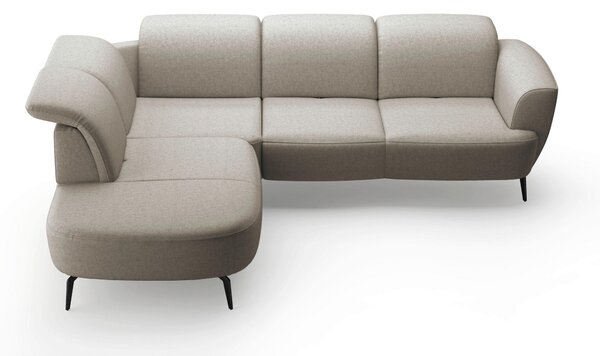 ROHOVÁ SEDAČKA, textil, šedohnědá Sit & More - Sedací soupravy, Online Only