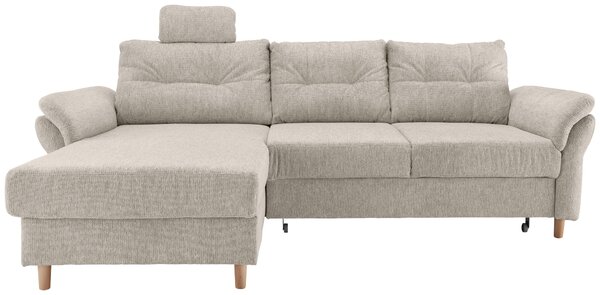 ROHOVÁ SEDAČKA, textil, béžová Livetastic - Sedací soupravy, Online Only