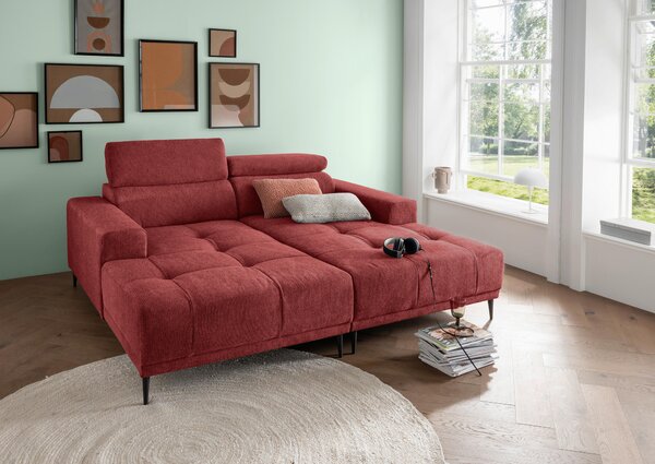 POHOVKA BIG SOFA, textil, červená P & B - Pohovky, Online Only