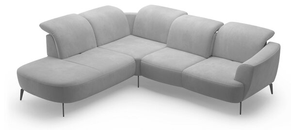 ROHOVÁ SEDAČKA, textil, šedá Sit & More - Sedací soupravy, Online Only