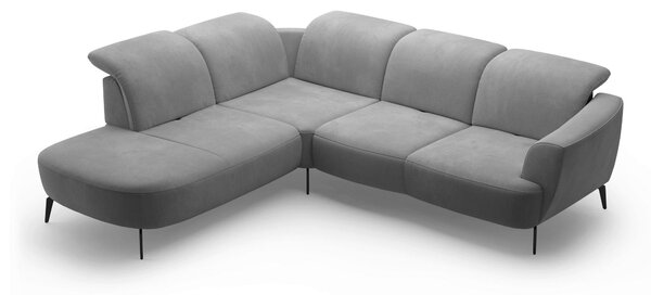 ROHOVÁ SEDAČKA, textil, šedá Sit & More - Sedací soupravy, Online Only