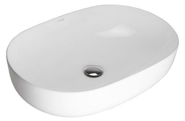 Oltens Hamnes umyvadlo 60.5x41.5 cm oválné na pult bílá 40320000