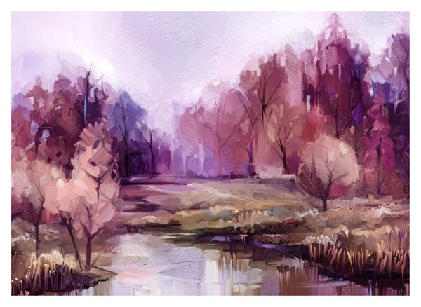 Obraz - Podzimní krajinomalba (70x50 cm)