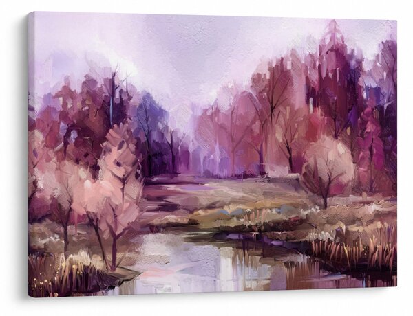 Obraz - Podzimní krajinomalba (70x50 cm)