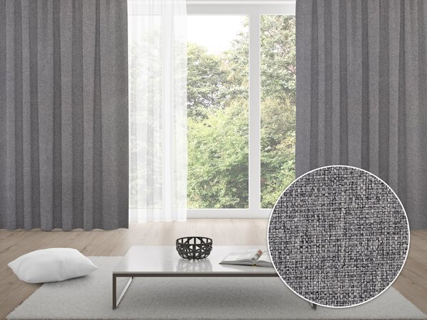 Biante 100% zatemňovací závěs Blackout BKT-551 Šedý režný - šířka 140 cm 140x140 cm