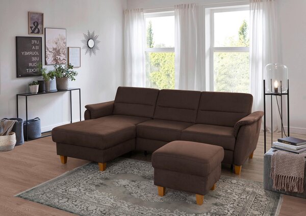ROHOVÁ SEDAČKA, textil, tmavě hnědá Sit & More - Sedací soupravy, Online Only