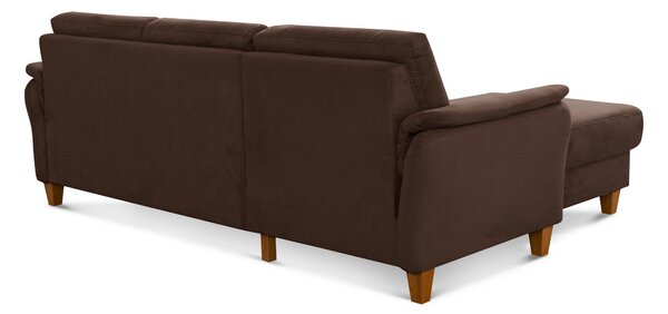 ROHOVÁ SEDAČKA, textil, tmavě hnědá Sit & More - Sedací soupravy, Online Only