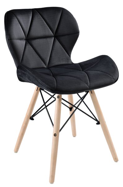 ViaDomo Via Domo - Židle Americano - černá - 72x45x38 cm