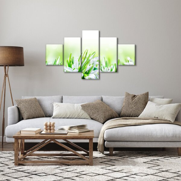 Obraz - Sněženky (125x70 cm)