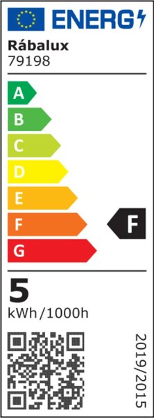 Rabalux SMD LED žárovka G45 5W E27 500Lm 3000K
