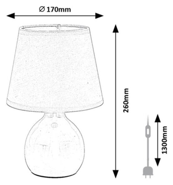 Rabalux INGRID stolní lampa 74077