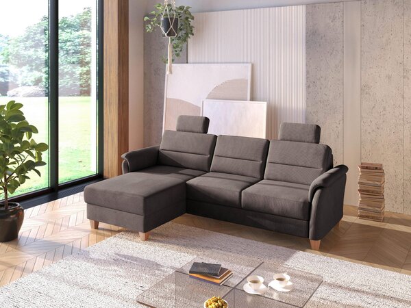 ROHOVÁ SEDAČKA, textil, tmavě hnědá Sit & More - Sedací soupravy, Online Only