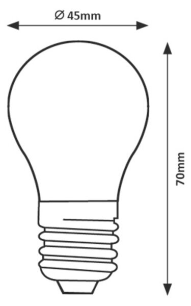 Rabalux SMD LED žárovka G45 5W E27 500Lm 3000K
