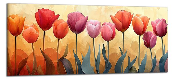 Obraz na plátně Pole tulipánů , jednodílný 4197AZ