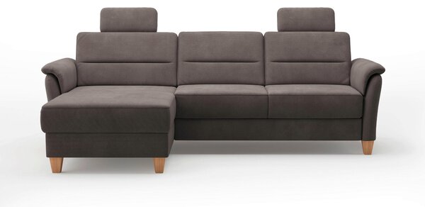 ROHOVÁ SEDAČKA, textil, tmavě hnědá Sit & More - Sedací soupravy, Online Only