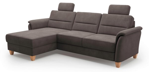 ROHOVÁ SEDAČKA, textil, tmavě hnědá Sit & More - Sedací soupravy, Online Only