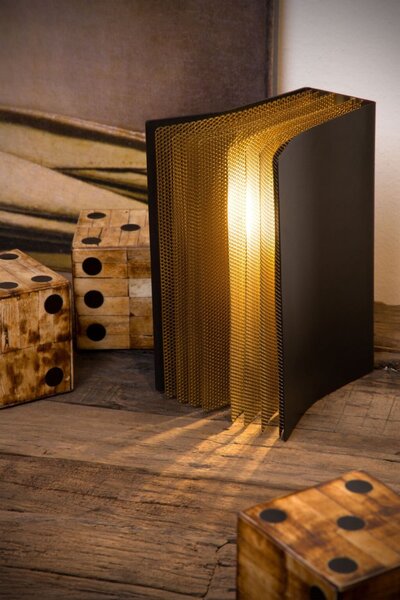 LUCIDE 78596/01/30 EXTRAVAGANZA LIVRET Lampička E14 1x40W černá, zlatá