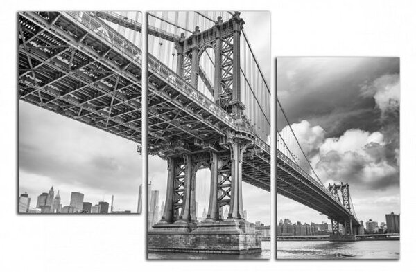 Obraz na stěnu Černobílý obraz Most Brooklyn