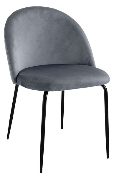 ViaDomo Via Domo - Židle Fiore - šedá - 78x50x54 cm