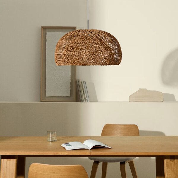 Ratanové závěsné stínidlo Kave Home Isora 60 cm