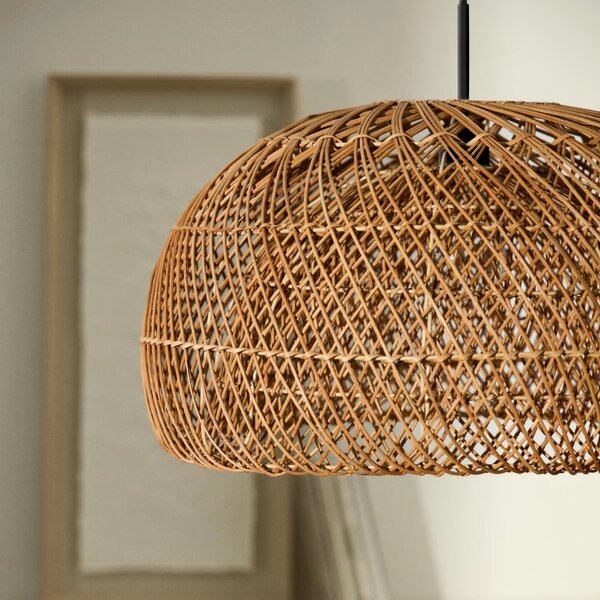 Ratanové závěsné stínidlo Kave Home Isora 60 cm