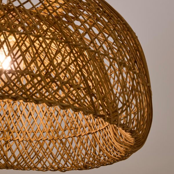 Ratanové závěsné stínidlo Kave Home Isora 60 cm