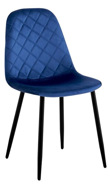 ViaDomo Via Domo - Židle Leccio - modrá - 83x43x52 cm
