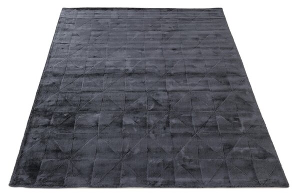 Nirmal Moderní kusový koberec Pyramid 3D černý Rozměr: 160x230 cm