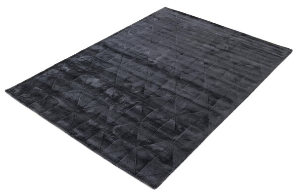 Nirmal Moderní kusový koberec Pyramid 3D černý Rozměr: 160x230 cm