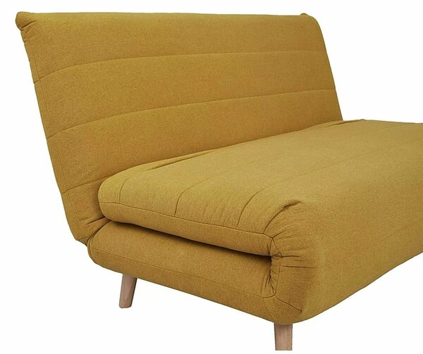 Sedačka futon Susan (žlutá). Akce -6%
