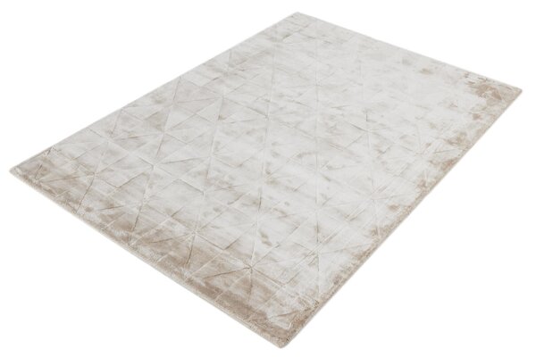 Nirmal Moderní kusový koberec Pyramid Silver 3D šedý stříbrný Rozměr: 90x150 cm