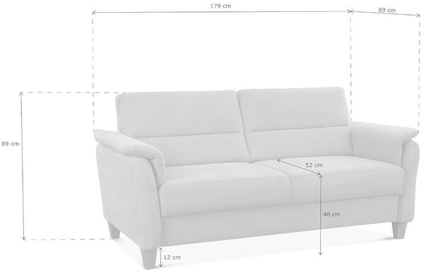 TŘÍMÍSTNÁ POHOVKA, textil, béžová Sit & More - Pohovky, Online Only