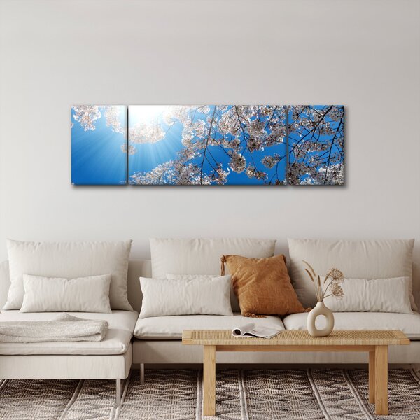 Obraz - Třešňové květy (170x50 cm)